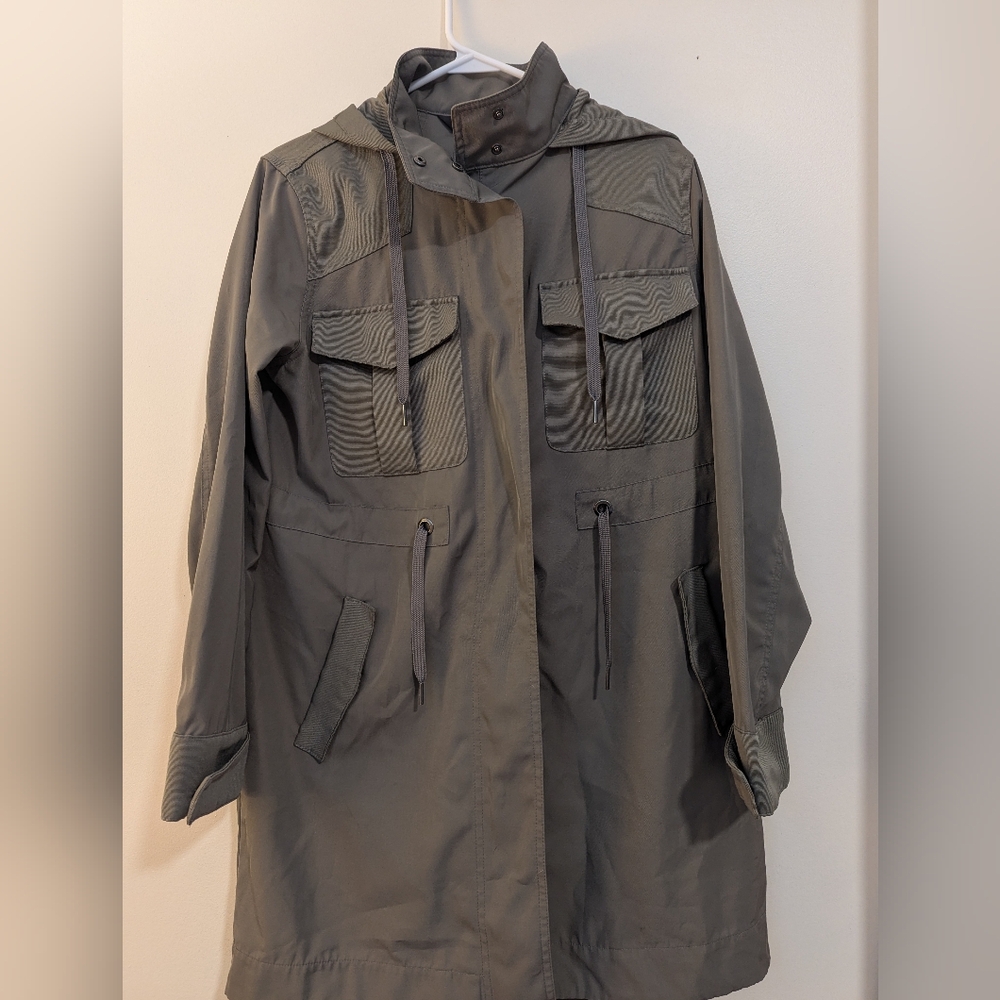 Stylish Green Hooded Jacket